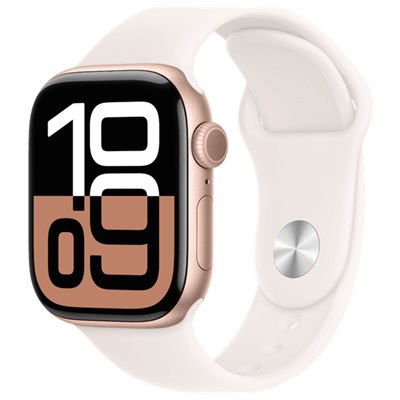 שעון חכם Apple Watch Series 10 46mm Aluminum Case Rubber Sport Band GPS +‎ Cellular אפל