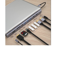 UNITEK D1022B 11 in 1 Docking with Triple Display
