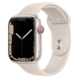 שעון חכם Apple Watch Series 7 45mm Aluminum Case Sport Band GPS + Cellular אפל