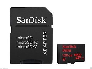 כרטיס זיכרון SanDisk Ultra SDSDQUA-128G 128GB Micro SD סנדיסק
