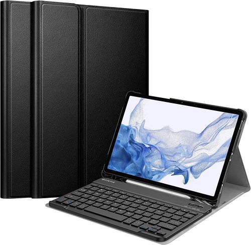 כיסוי+מקלדת Samsung Galaxy Tab S7 T870/T875 Book Cover Keyboard תואם
