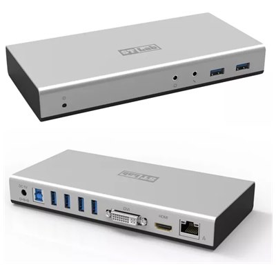 U-900 - ST Lab Docking Station DVI HDMI RJ45 3*USB3.0