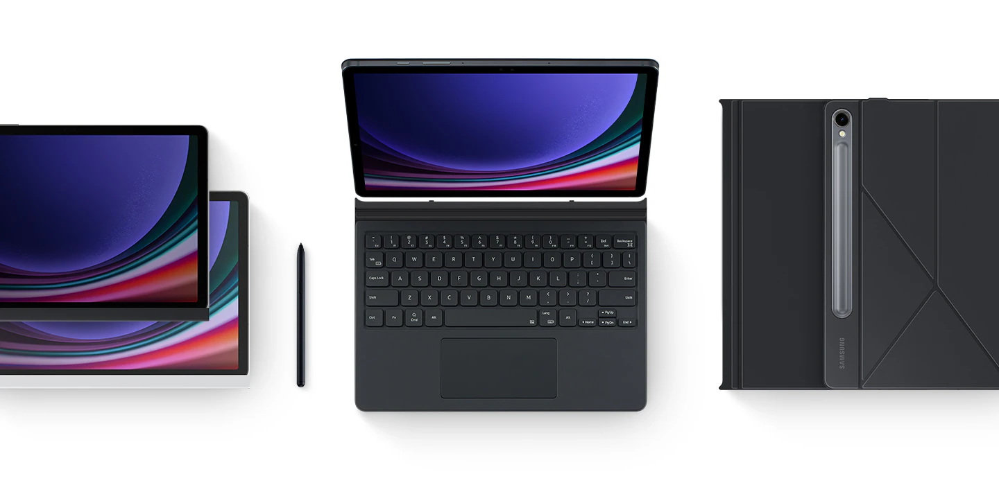 כיסוי+מקלדת מקורי Samsung Galaxy Tab S9 FE X510/X516 Book Cover Keyboard