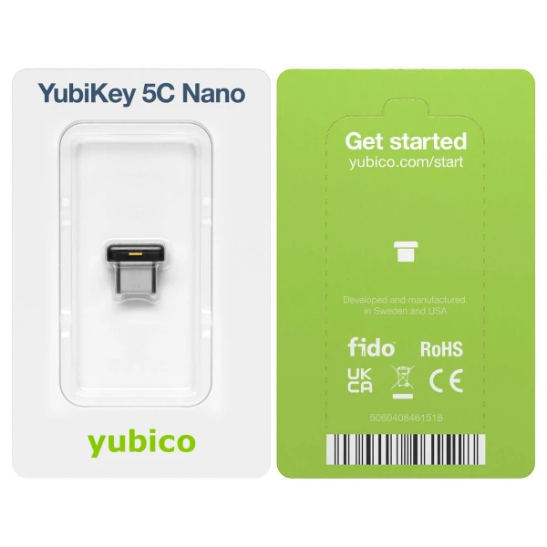 מפתח אבטחה ואימות YubiKey | 5C Nano – תמונה 5