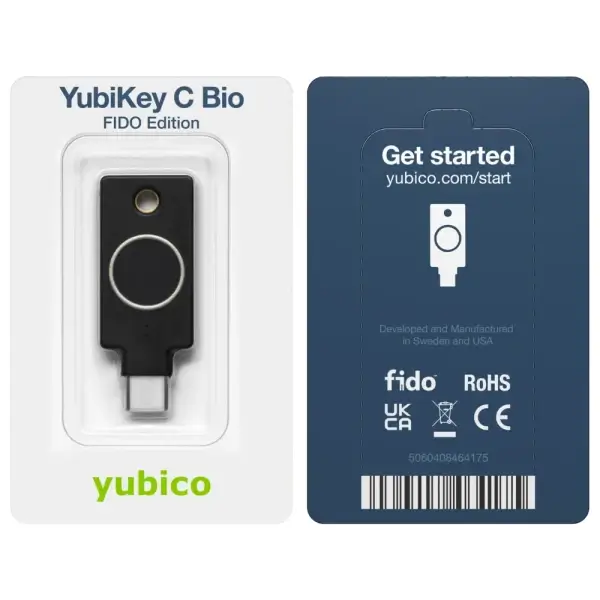 מפתח אבטחה ואימות ביומטרי YubiKey C Bio – FIDO Edition – תמונה 5