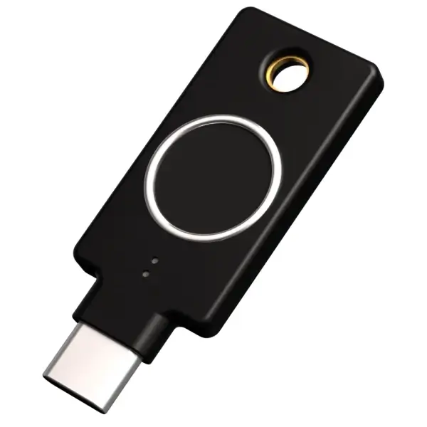 מפתח אבטחה ואימות ביומטרי YubiKey C Bio – FIDO Edition