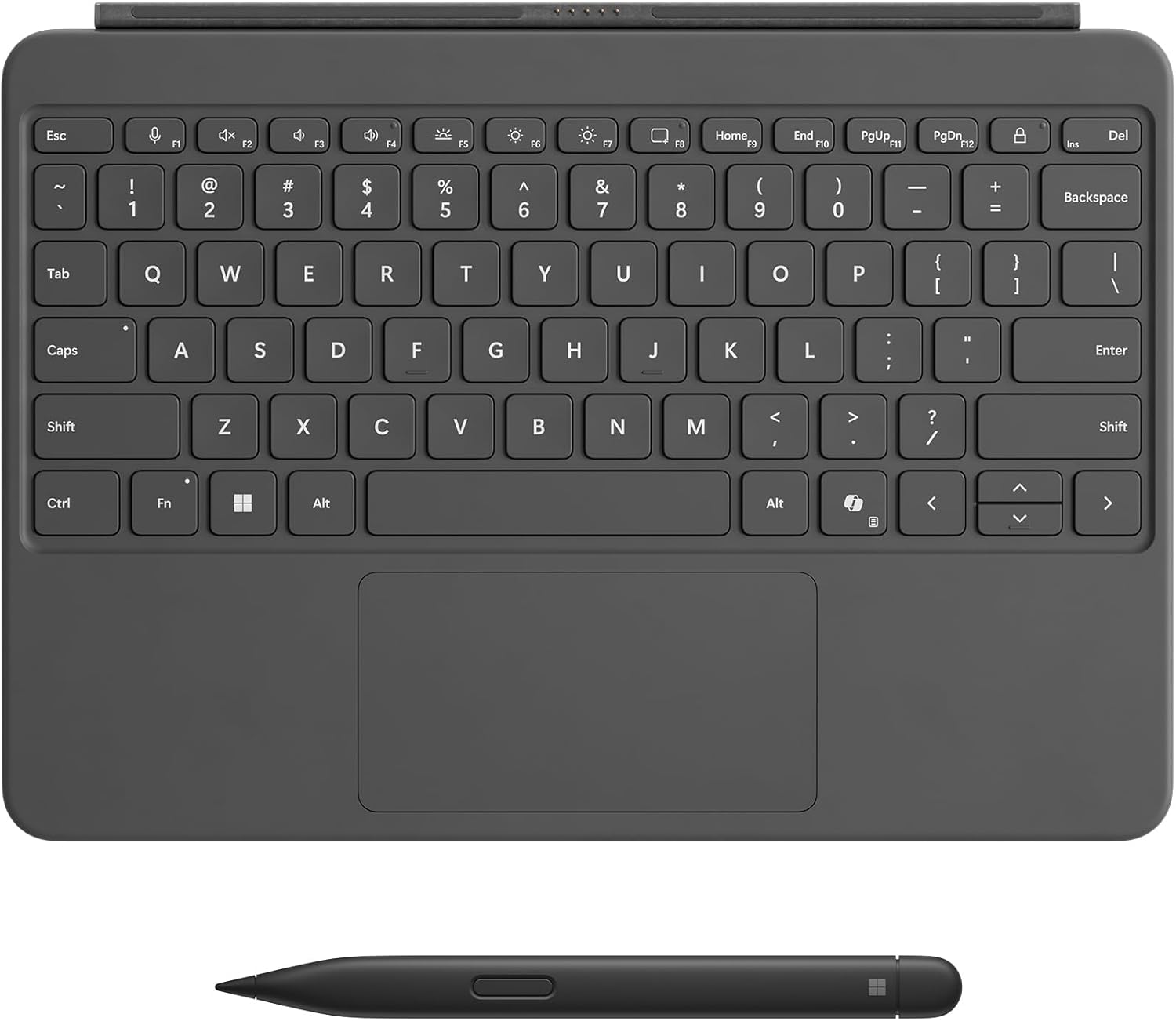 מקלדת ועט לסרפס פרו 12 Microsoft Surface Pro 12 Signature Keyboard with Slim Pen 2 Black