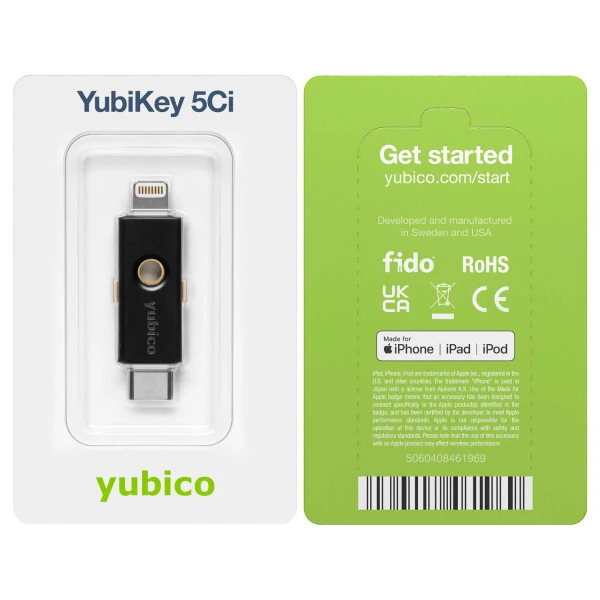 מפתח אבטחה ואימות YubiKey | 5Ci – תמונה 4